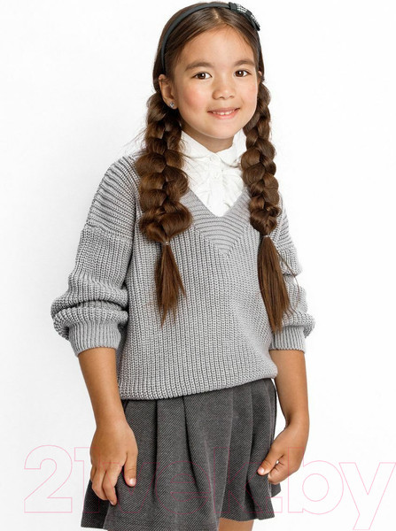 Изображение товара Кофта детская Amarobaby Knit / AB-OD21-KNIT2601/11-122 (серый, р.122)