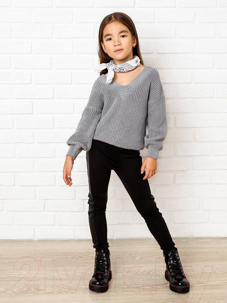 Изображение товара Кофта детская Amarobaby Knit / AB-OD21-KNIT2601/11-122 (серый, р.122)