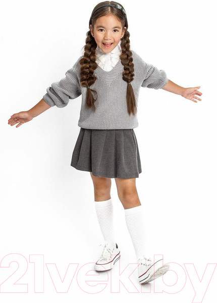 Изображение товара Кофта детская Amarobaby Knit / AB-OD21-KNIT2601/11-140 (серый, р.140)