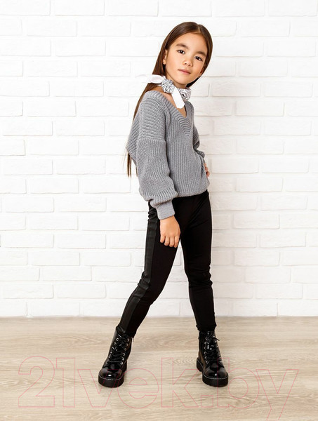 Изображение товара Кофта детская Amarobaby Knit / AB-OD21-KNIT2601/11-140 (серый, р.140)