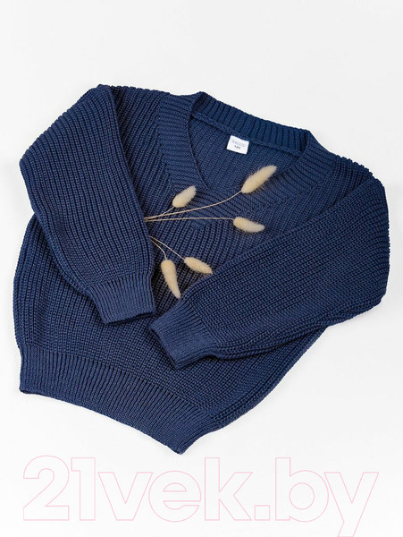 Изображение товара Кофта детская Amarobaby Knit / AB-OD21-KNIT2601/20-128 (синий, р.128)