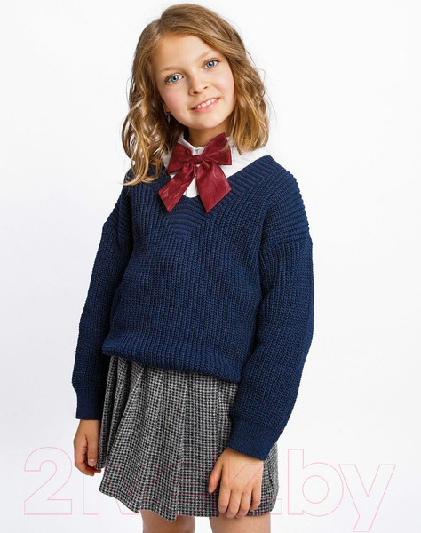 Изображение товара Кофта детская Amarobaby Knit / AB-OD21-KNIT2601/20-128 (синий, р.128)