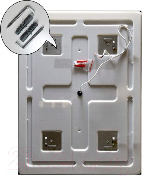 Изображение товара Зеркало Пекам Greta 80x140 / greta-80x140dp (с подсветкой,с сенсором на взмах руки,подогревом)