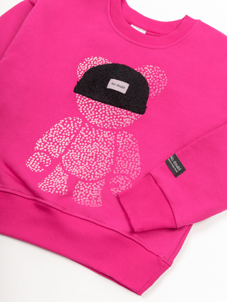 Изображение товара Свитшот детский Amarobaby Electric Bear / AB-OD22-EB28/25-128 (фуксия, р.128)