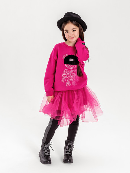 Изображение товара Свитшот детский Amarobaby Electric Bear / AB-OD22-EB28/25-146 (фуксия, р.146)