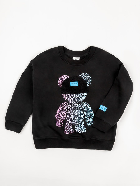 Изображение товара Свитшот детский Amarobaby Electric Bear / AB-OD22-EB28/09-122 (черный, р.122)