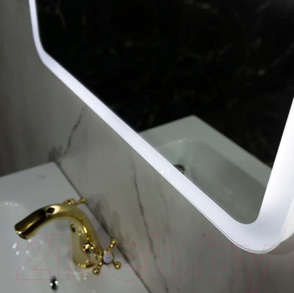 Изображение товара Зеркало Пекам Marta 80x80 / marta-80x80B (с подсветкой,с бесконтактным сенсором)