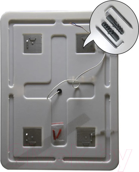 Изображение товара Зеркало Пекам Marta 1 140x80 / marta1-140x80dpcl (с подсветкой,с сенсором на взмах руки,подогрев,часы)