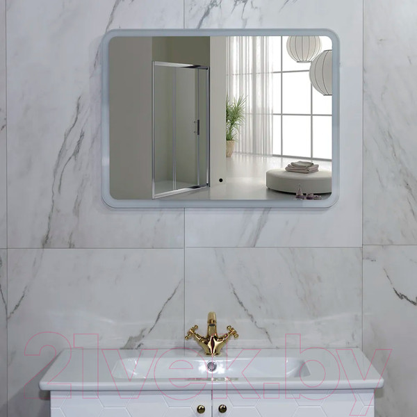 Изображение товара Зеркало Пекам Marta 100x80 / marta-100x80B (с подсветкой,с бесконтактным сенсором)