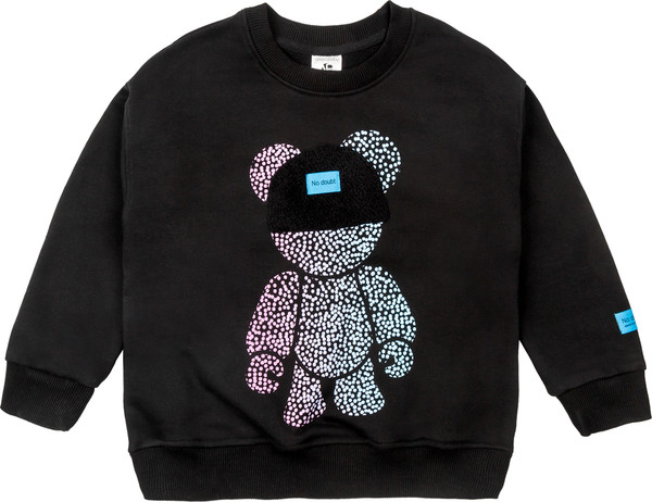 Изображение товара Свитшот детский Amarobaby Electric Bear / AB-OD22-EB28/09-146 (черный, р.146)