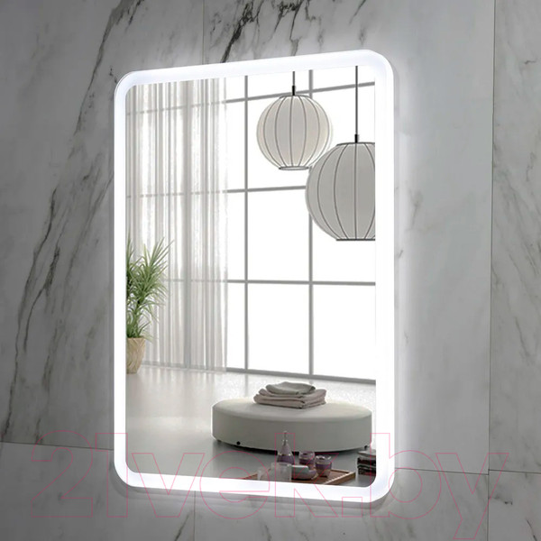 Изображение товара Зеркало Пекам Marta 80x100 / marta-80x100B (с подсветкой,с бесконтактным сенсором)