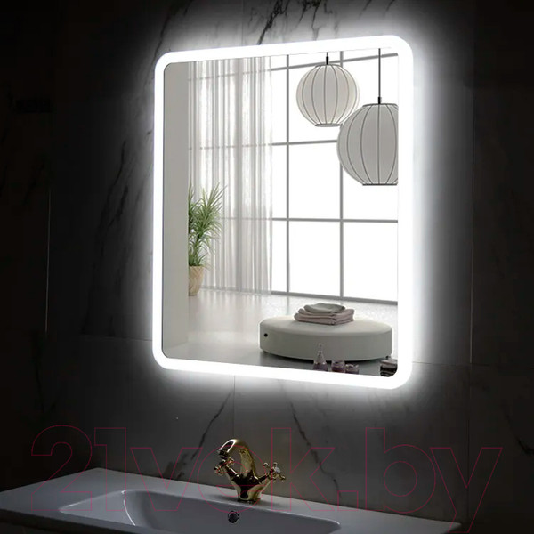 Изображение товара Зеркало Пекам Marta 80x110 / marta-80x110B (с подсветкой,с бесконтактным сенсором)