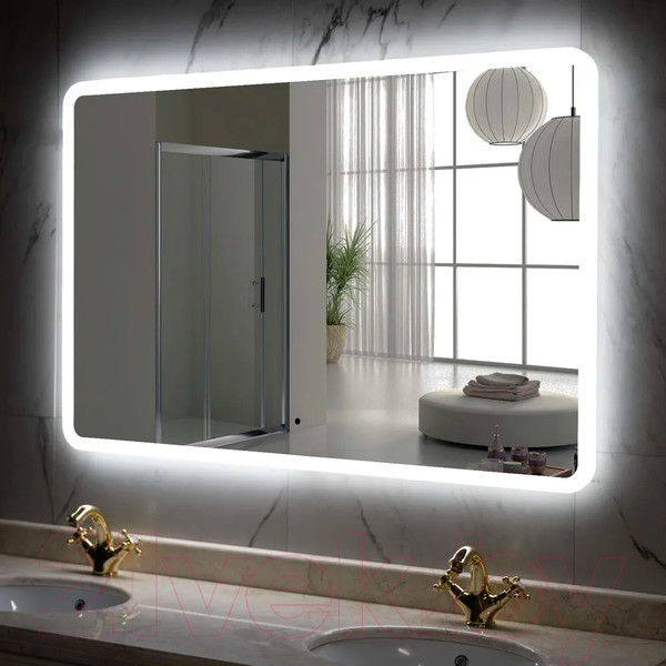 Изображение товара Зеркало Пекам Marta 120x80 / marta-120x80B (с подсветкой,с бесконтактным сенсором)