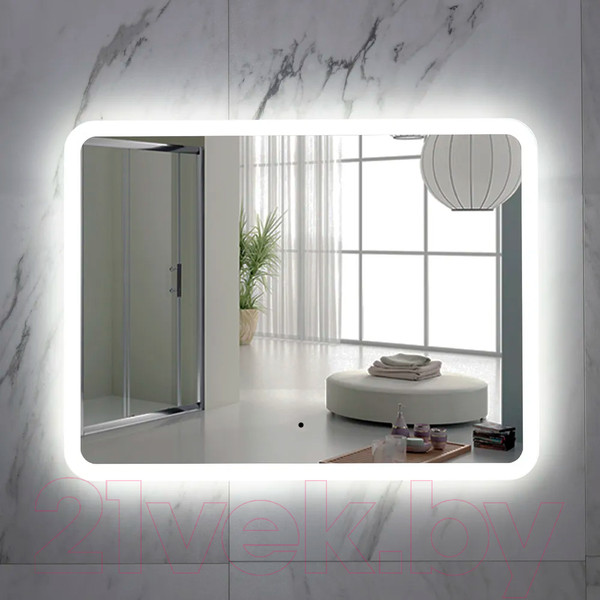 Изображение товара Зеркало Пекам Marta 120x80 / marta-120x80B (с подсветкой,с бесконтактным сенсором)