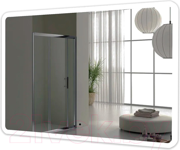 Изображение товара Зеркало Пекам Marta 120x80 / marta-120x80B (с подсветкой,с бесконтактным сенсором)