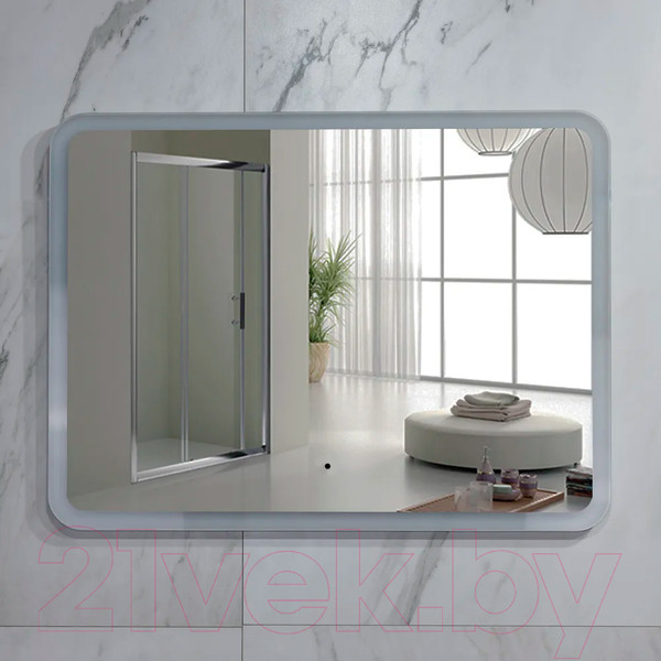 Изображение товара Зеркало Пекам Marta 140x80 / marta-140x80B (с подсветкой,с бесконтактным сенсором)