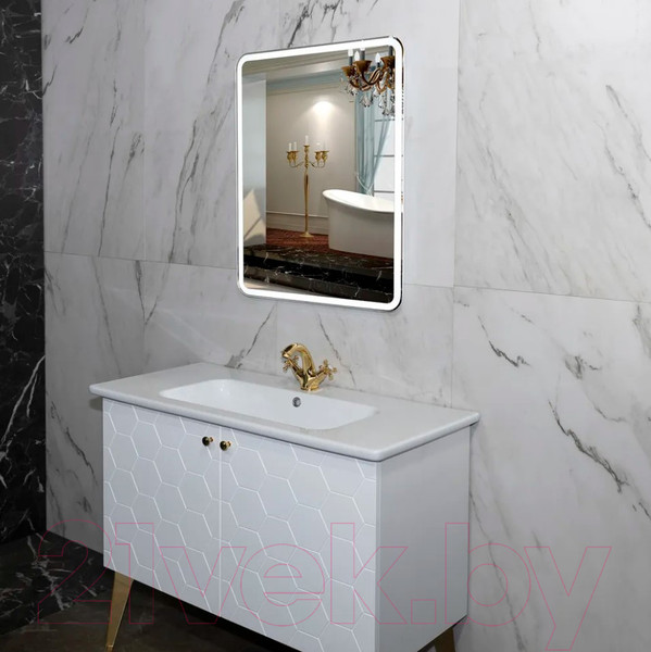 Изображение товара Зеркало Пекам Marta 1 50x80 / marta1-50x80B (с подсветкой,с бесконтактным сенсором)