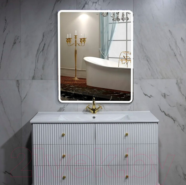 Изображение товара Зеркало Пекам Marta 1 50x80 / marta1-50x80B (с подсветкой,с бесконтактным сенсором)