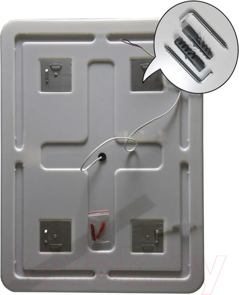 Изображение товара Зеркало Пекам Marta 1 50x80 / marta1-50x80B (с подсветкой,с бесконтактным сенсором)