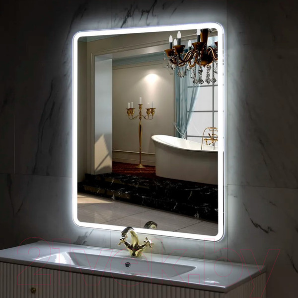 Изображение товара Зеркало Пекам Marta 1 60x80 / marta1-60x80B (с подсветкой,с бесконтактным сенсором)