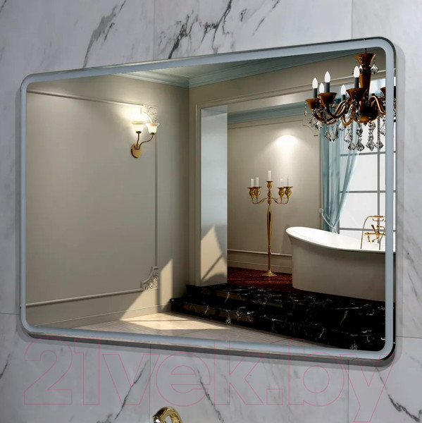 Изображение товара Зеркало Пекам Marta 1 80x60 / marta1-80x60B (с подсветкой,с бесконтактным сенсором)