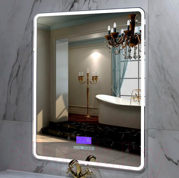 Изображение товара Зеркало Пекам Marta 1 60x80 / marta1-60x80M (с подсветкой,с многофункциональной панелью)