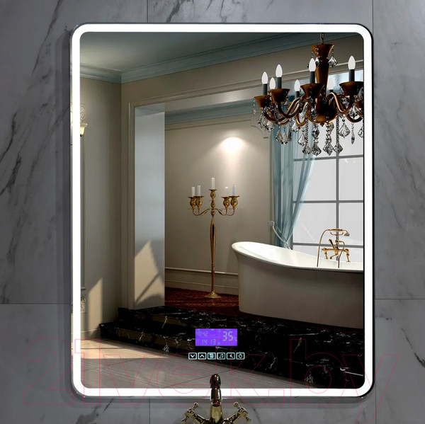 Изображение товара Зеркало Пекам Marta 1 60x80 / marta1-60x80M (с подсветкой,с многофункциональной панелью)