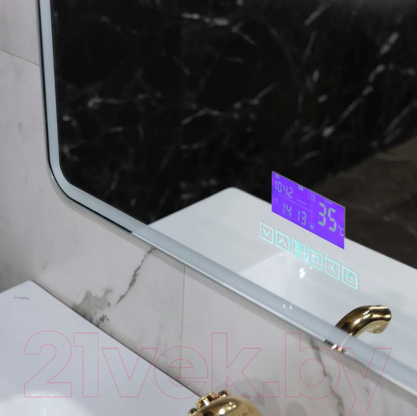 Изображение товара Зеркало Пекам Marta 1 60x80 / marta1-60x80M (с подсветкой,с многофункциональной панелью)