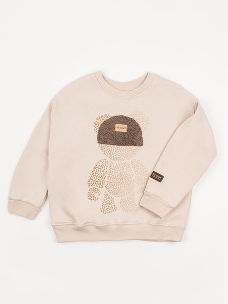 Изображение товара Свитшот детский Amarobaby Electric Bear / AB-OD22-EB28/03-146 (бежевый, р.146)