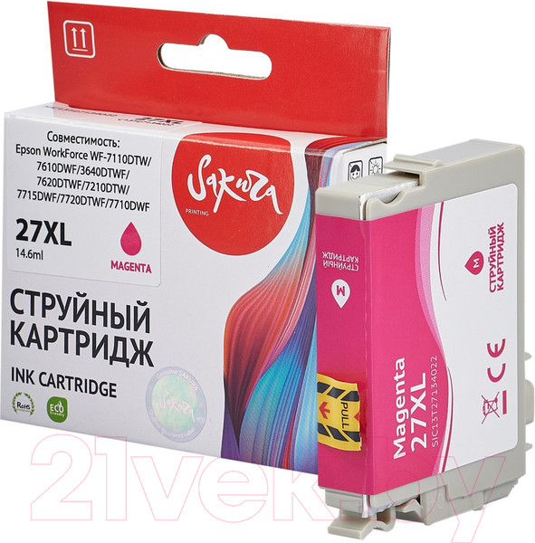 Изображение товара Картридж Sakura Printing SIC13T27134022