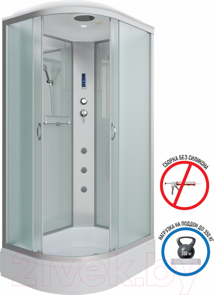 Изображение товара Душевая кабина Niagara NG-33194-14RF 110x90 (матовое стекло)