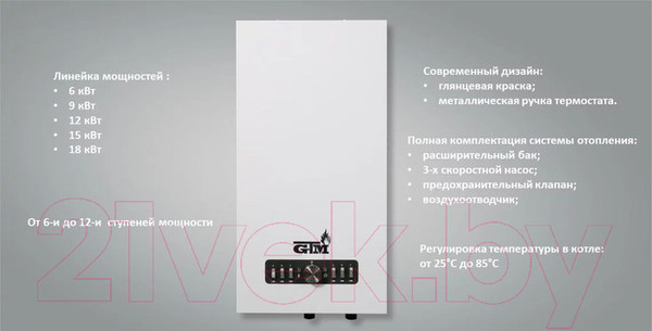Изображение товара Электрический котел GTM Classic E600 (9 кВт)