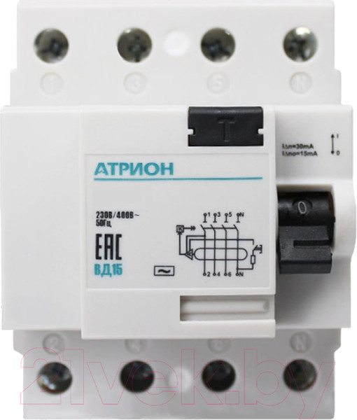 Изображение товара Устройство защитного отключения Атрион VD15-4-63-100