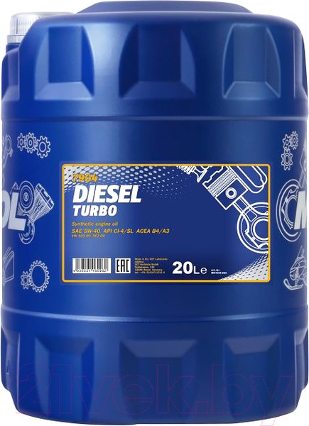 Изображение товара Моторное масло Mannol Diesel Turbo 5W40 CI-4/SL / MN7904-20 (20л)