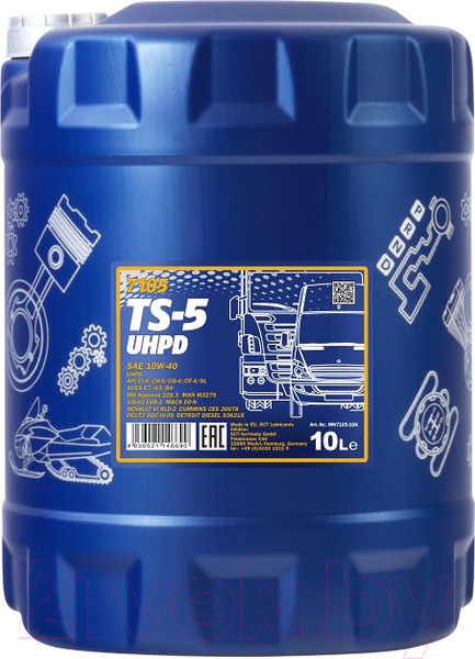 Изображение товара Моторное масло Mannol TS-5 10W40 CI-4/SL / MN7105-10 (10л)
