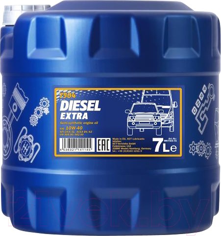 Изображение товара Моторное масло Mannol Diesel Extra 10W40 CH-4/SL / MN7504-7 (7л)