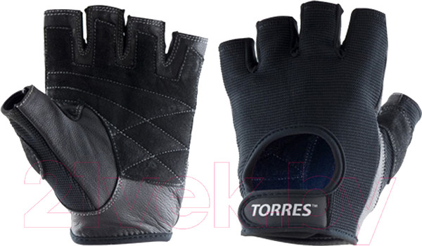 Изображение товара Перчатки для пауэрлифтинга Torres PL6047S (S, черный)