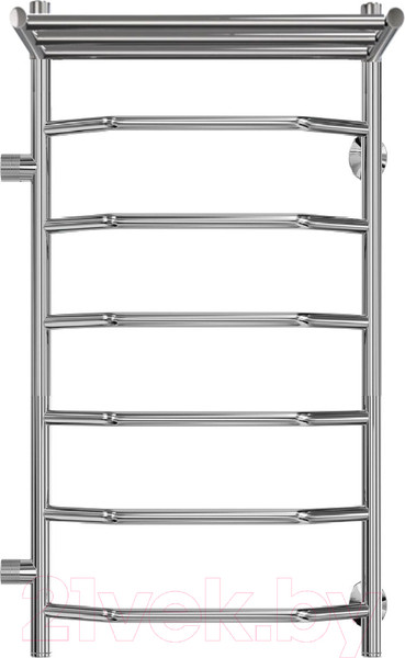 Изображение товара Полотенцесушитель водяной GRANULA Трапеция 50x100 с полкой (боковое подключение, левое)
