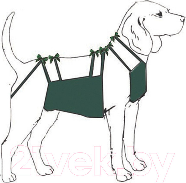 Изображение товара Набор послеоперационный для животных Доброзверики №0 / 6289 (18-25см)