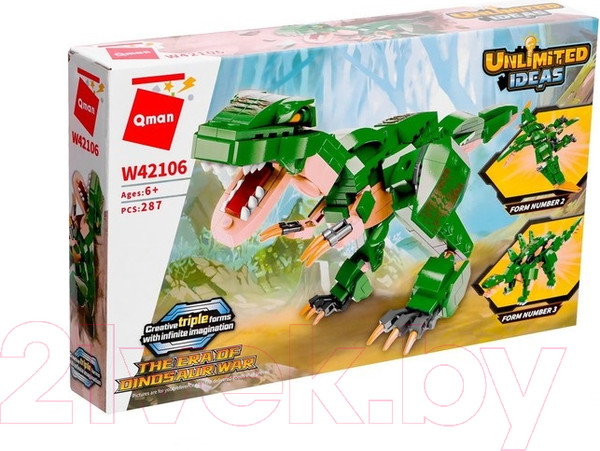 Изображение товара Конструктор Qman Трансформер Динозавр / 9196320