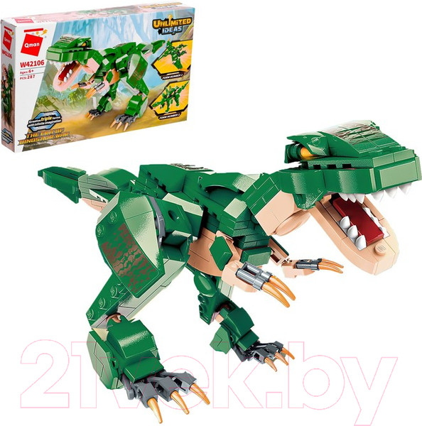 Изображение товара Конструктор Qman Трансформер Динозавр / 9196320