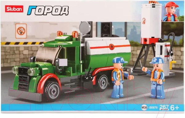 Изображение товара Конструктор Sluban Город Бензовоз / M38-B0878 (267эл)