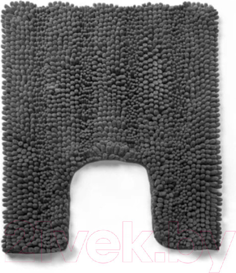 Изображение товара Набор ковриков для ванной и туалета Home One Chenille U-shape / 410403 (50х80/50х60, серый)