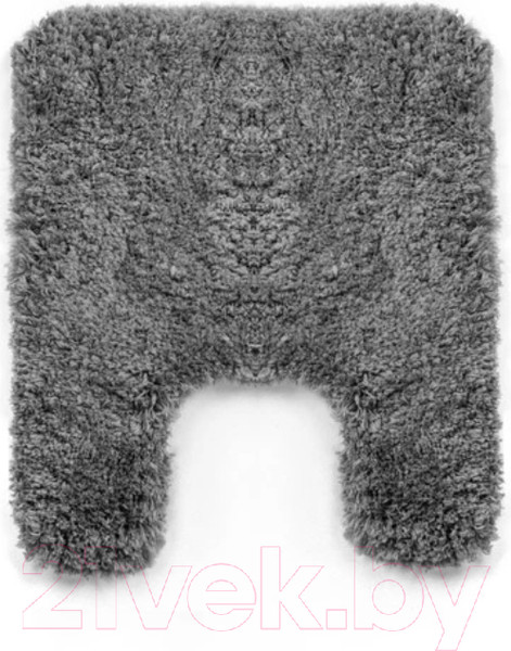 Изображение товара Набор ковриков для ванной и туалета Home One Shaggy U-shape / 410406 (50х80/50х60, серый)
