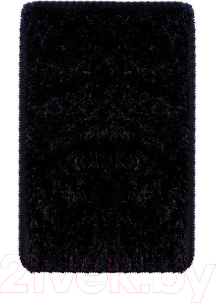 Изображение товара Набор ковриков для ванной и туалета Home One Shaggy U-shape / 410408 (50х80/50х60, черный)