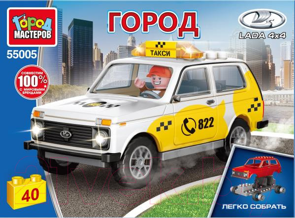 Изображение товара Конструктор Город мастеров Lada 4x4 Такси / 55005-KK (40эл)