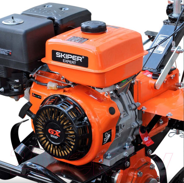 Изображение товара Мотоблок бензиновый Skiper SP-1400SE Expert + Ручка (14л.с. с ВОМ 3+1, без колёс)
