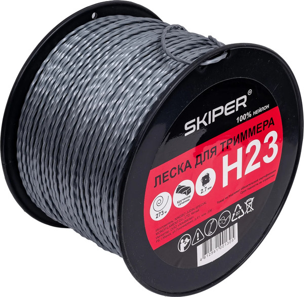 Изображение товара Леска для триммера Skiper H23 (серебристый)