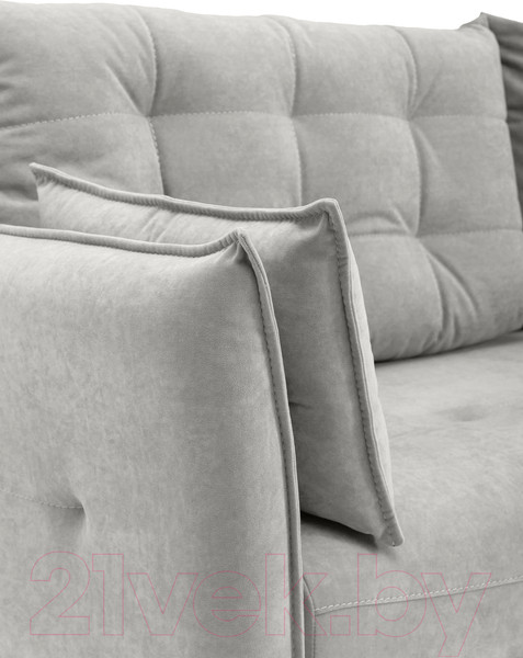 Изображение товара Диван KRONES Цезарь 3 (велюр светло-серый)