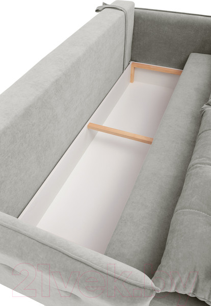 Изображение товара Диван KRONES Цезарь 3 (велюр светло-серый)